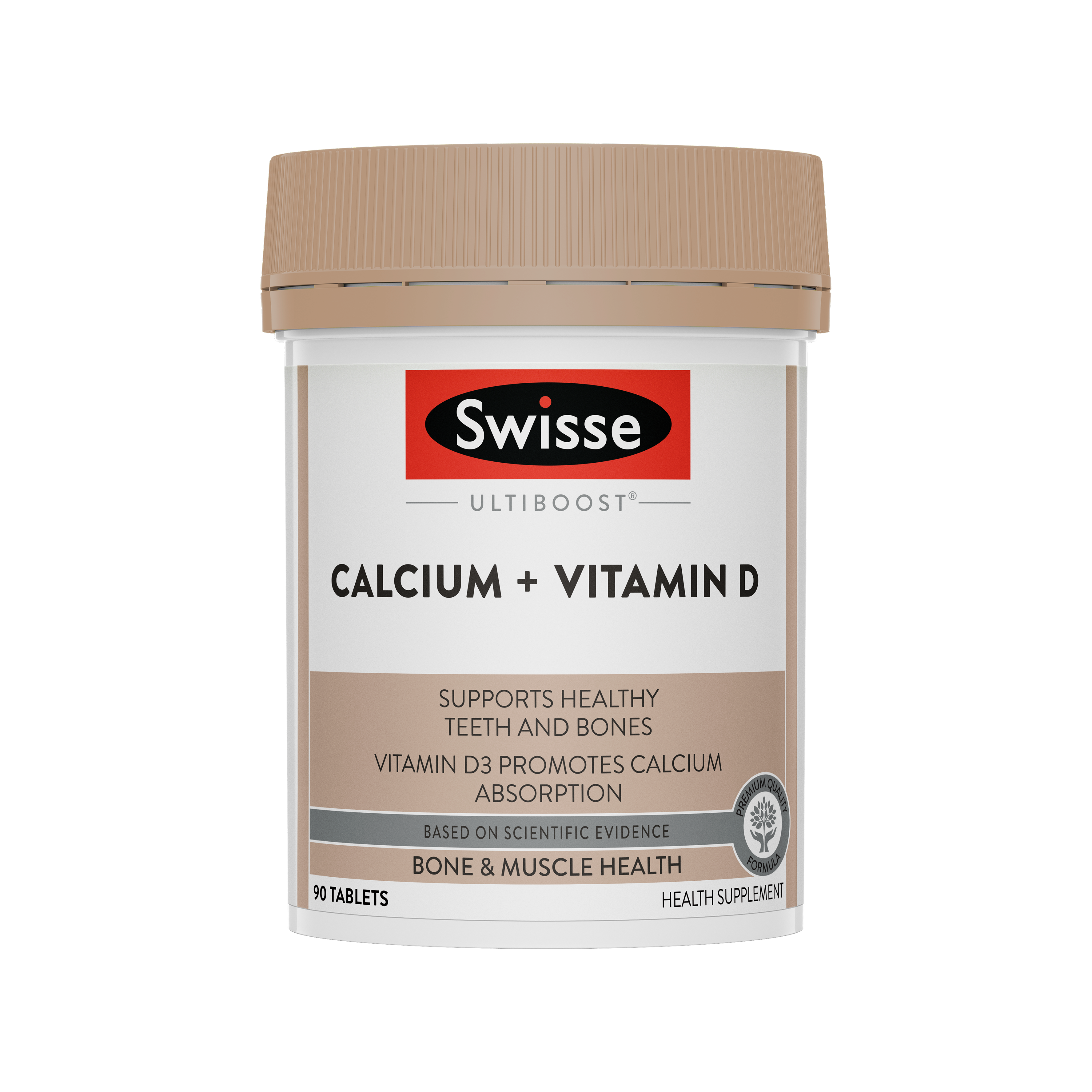 Swisse Ultiboost Calcium + Vitamin D 90 Tablets