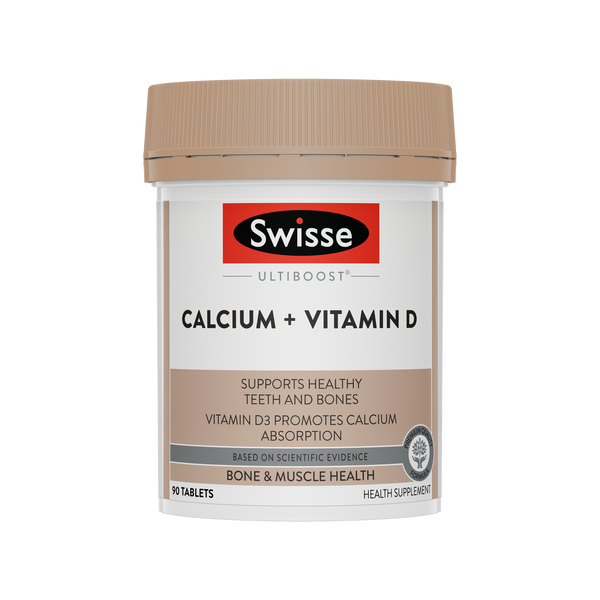 Swisse Ultiboost Calcium + Vitamin D 90 Tablets