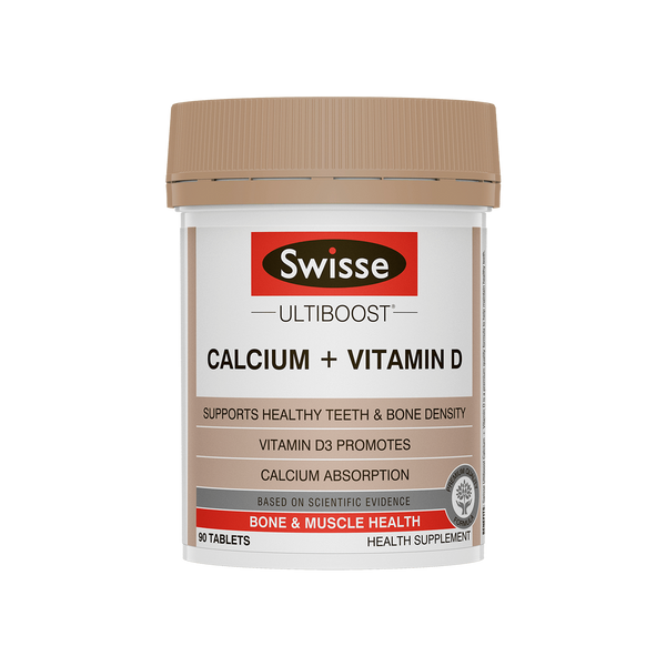 Swisse Ultiboost Calcium + Vitamin D 90 Tablets