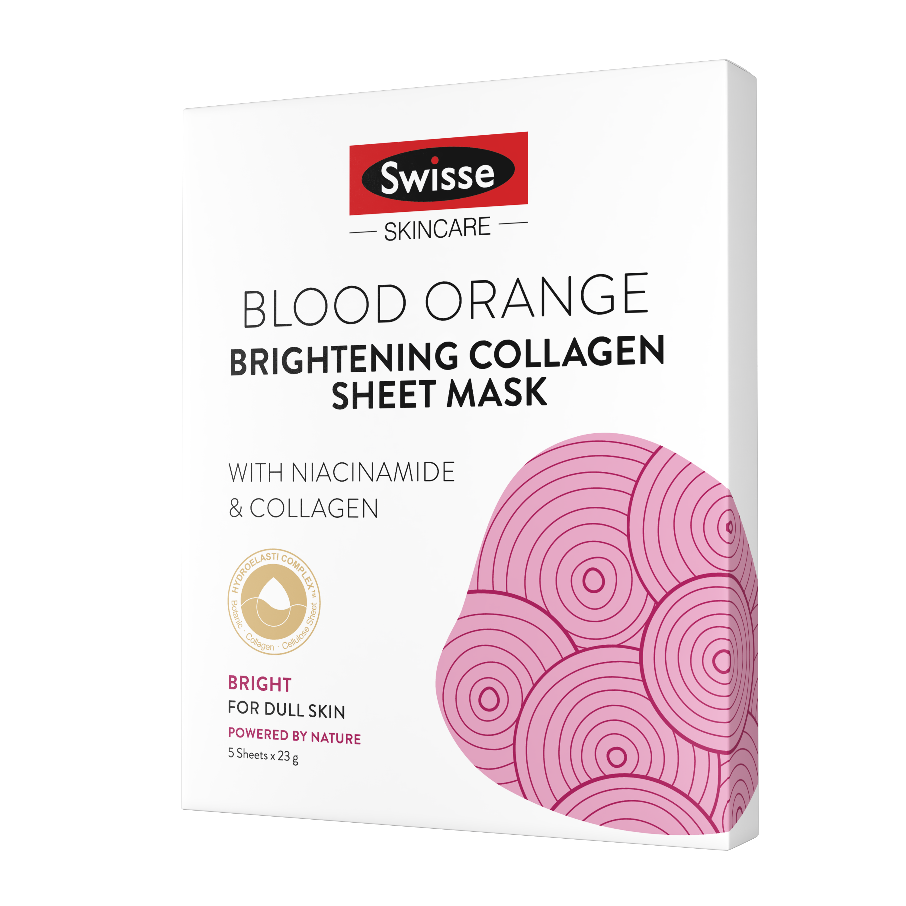 Swisse Blood Orange Brightening Collagen Sheet Mask (Best Before: 1/2024)