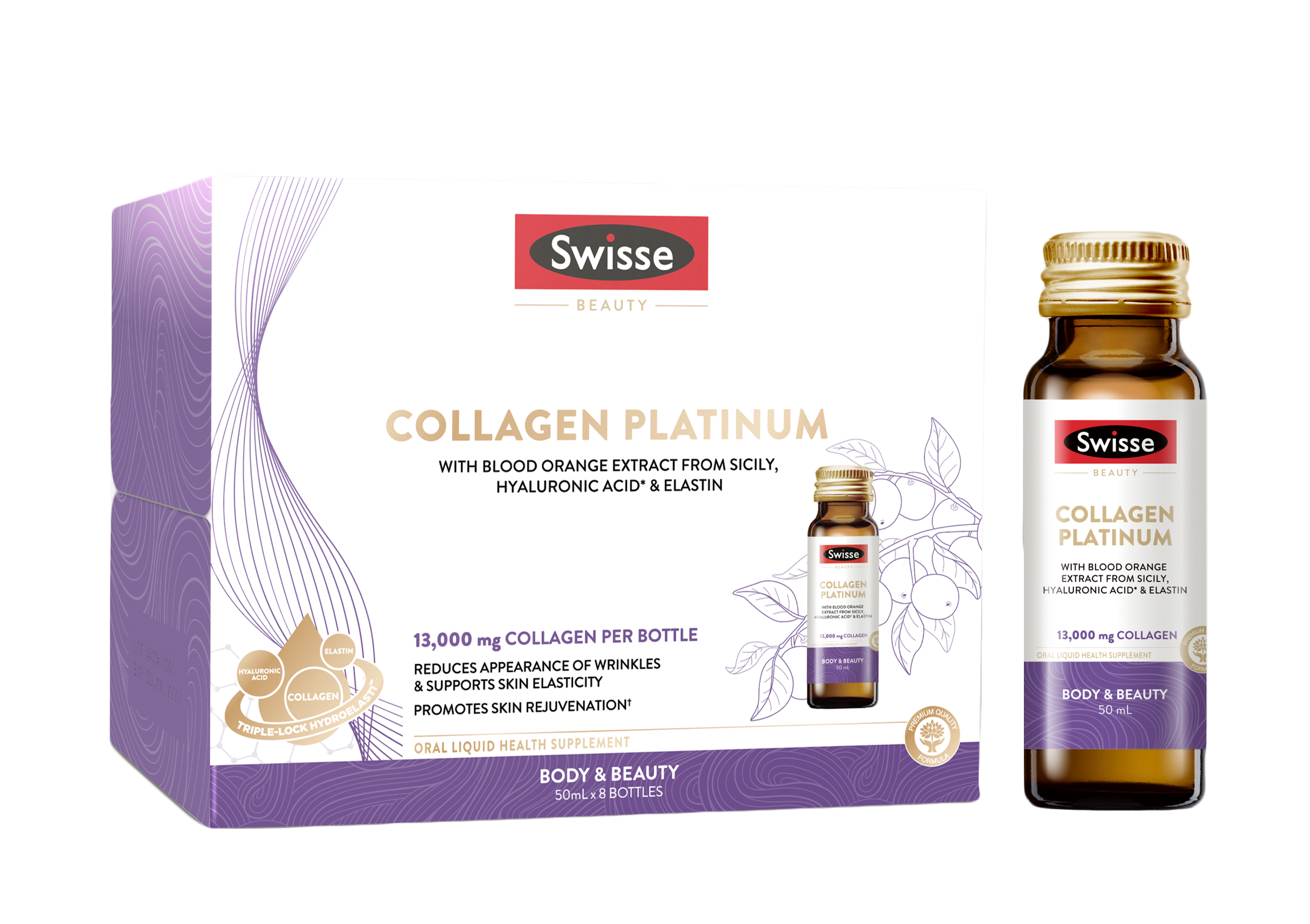 Swisse Beauty Collagen Platinum Liquid 8 x 50ml