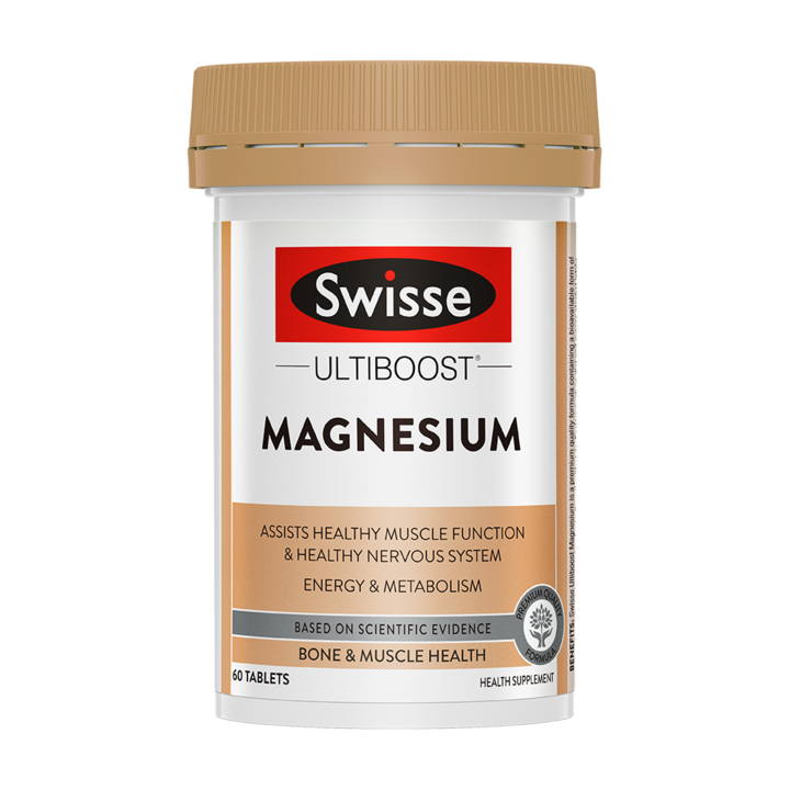 Swisse Ultiboost Magnesium 60 Capsules (Best Before: 11/2023)